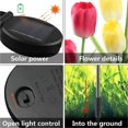 thumbnail image 2 of 2pcs Solar Garden Lights Outdoor Waterproof Solar Powered Tulip Flower Stake Lights For Pathway Garden Backyard Lawn Decor, 2 of 9