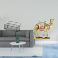 thumbnail image 2 of Wire Basket Organizer Camel Sculpture Decorative Resin Iron Construction for Kitchen Bathroom Desktop Use, 2 of 8