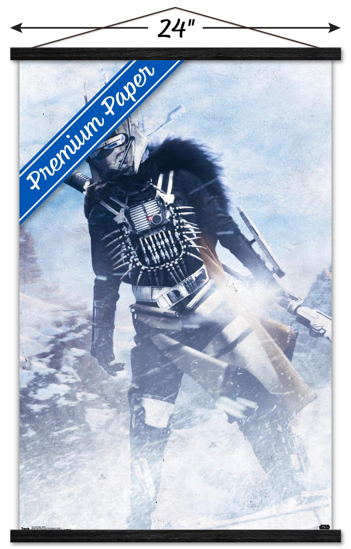 Star Wars: Solo - Enfys Wall Poster with Wooden Magnetic Frame, 22.375" x 34"