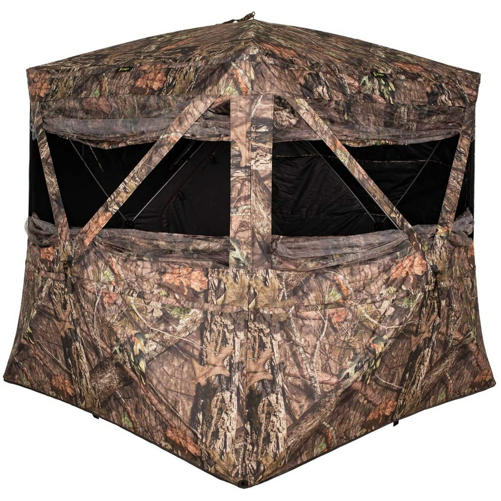 Summit Goliath Portable 4 Person Outside Game Hunting Ground Blind ...