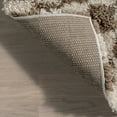 thumbnail image 3 of nuLOOM Adelaide Mid-Century Checkered Shag Area Rug, 8' x 8', Square, Adelaide Beige, 3 of 9