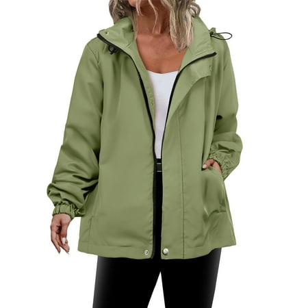 Hjlmsx Women s Rain Jacket Hooded Waterproof Windproof Windbreaker Lightweight Outdoor Hiking Rain Jackets with Zip Pockets Mint Green XXL Hjlmsx Women s Rain Jacket Hooded Waterproof Windproof Windbreaker Lightweight Outdoor Hiking Rain Jackets with Zip Pockets Mint Green XXL