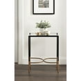 thumbnail image 2 of Kate and Laurel Catriona Modern Glam Metal Skinny Side Table, 19 x 11 x 24, Black and Gold, Rectangular Slim Living Room End Table with Geometric Base for Use as Bedroom Accent or Entryway Decor, 2 of 9
