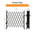 thumbnail image 3 of Single Foldable Security Gate Aluminum Expandable Fence Portable Safety Barrier with Casters Retractable Driveway Gates 360°RollingBarric adeGate MobileBarric adeSafety Barrier Black, 3 of 8