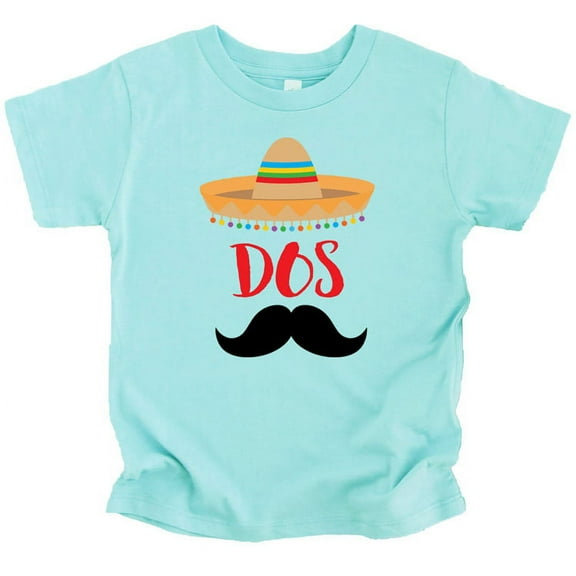 2nd Birthday Dos Shirt Fiesta Themed Second Birthday Sombrero Birthday Shirt Mustache Outfit for Baby Boys Chill Shirt 3T
