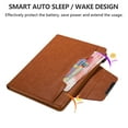 thumbnail image 3 of TECH CIRCLE Case for iPad 10th Generation 10.9 Inch (2022 Model), Multi-Angle Viewing Protective Stand Cover with Pencil Holder & Pocket Auto Sleep/Wake Folio PU Leather Cases for Women Men, Brown, 3 of 8