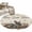 Grey Brown Beige, variant on Rabbits Pine Cone Round Area Rug 3Ft Washable Small Circle Rugs for Kitchen Entryway, Sweet Home Texture Grey Plaid Farmhouse Non-Slip Carpet Floor Mats Indoor Outdoor Carpet Runner Home Decor