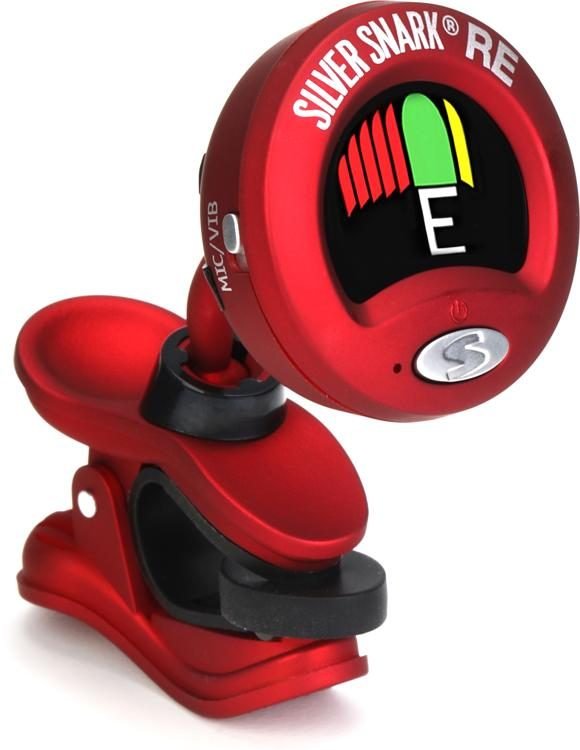 Rechargeable Snark Guitar Instrument Tuner Red Silver Clip On All SIL-RED 2 Pack RE