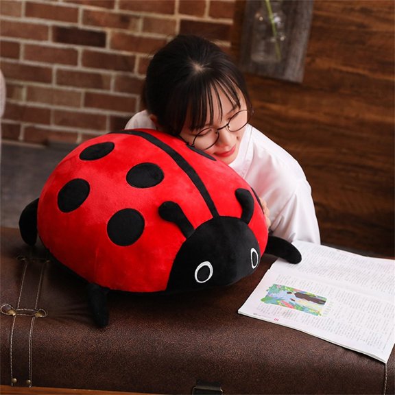 40Cm Beetle Seven Star Plush Toy Pillow, Versatile Soft Plush Creative Cushion With 3D Insect Design For Comfortable Relaxation, Support, And Decoration, Ideal Birthday Gift For