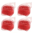 thumbnail image 1 of 4pcs 2m Beautiful Christmas Ribbons Gift Packaging Ties Decor Craft Accessory (Red), 1 of 8