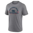 thumbnail image 2 of Men's Gray Philadelphia 76ers Team Freedom Tri-Blend T-Shirt, 2 of 3