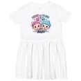 thumbnail image 3 of Inktastic Pink or Blue Your Big Sister Loves You Gender Reveal Girls Toddler Dress, 3 of 5
