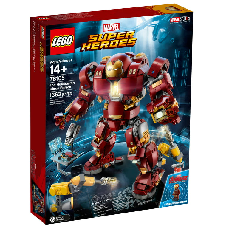 Skråstreg godkende Måge LEGO Super Heroes The Hulkbuster: Ultron Edition 76105 - Walmart.com