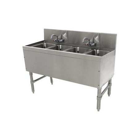 Advance Tabco Prestige Series 48 X 20 Free Standing Service Utility Sink With Faucet
