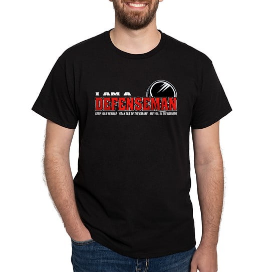 CafePress - Defenseman Dark T Shirt - Men's Classic Cotton T-Shirts
