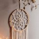 thumbnail image 4 of Atrapasueños bohemio hecho a mano - Atrapasueños de macramé grande con borlas para dormitorio, tapices tejidos de algodón atrapasueños, 4 of 5