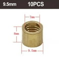 thumbnail image 3 of Beisidaer 10 Pack Billiards Cue Brass Tip Ferrules Essential Pool Repair Accessories, 3 of 7