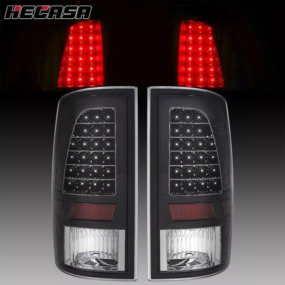 Black Smoke LED Tail Lights Brake Lamps For 2009-2018 Dodge Ram 1500 2500 3500