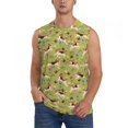 thumbnail image 2 of Goofa Running Beagle Printed Men's Sleeveless T-Shirt - Athletic Gym Workout Tank Top for Men - Moisture-Wicking, UPF 30+ Quick-Dry Muscle Tee-, 2 of 8