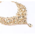 thumbnail image 5 of Fashion Women Bridal Choker Statement Crystal Teardrop Necklaces Earring Collar Boho Costume Jewelry Sets, 5 of 6