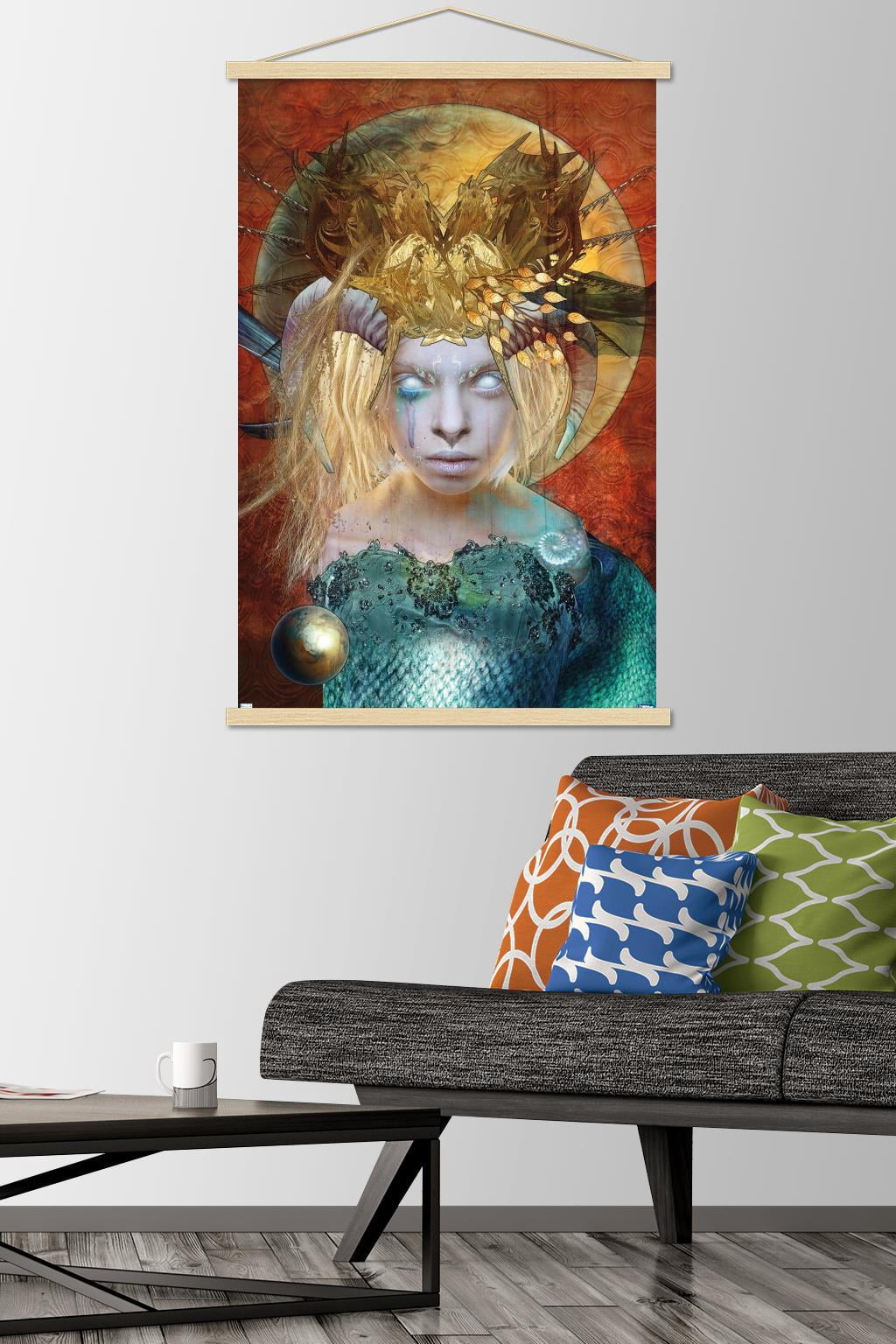 Jena DellaGrottaglia: Cosmic Zodiac - Capricorn Wall Poster with Magnetic Frame, 22.375" x 34"