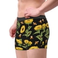 thumbnail image 3 of Wukai Bees and Sunflowers Print Men’s Underwear Breathable Boxer Briefs,&nbsp;Moisture Wicking & Breathable-, 3 of 7