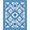 Blue And White, Pattern 18, variant on ODIKA 8'x10' Washable Area Rug Durable, Non-Slip Abstract Modern Interlocking Shapes With Minimalist Wave Motif for Living Room, Under Sectional, Family
