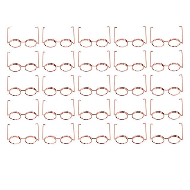 25 clips de papel mini clips de papel con forma de gafas con caja de almacenamiento para la organización de documentos de la escuela de oficina ANGGREK Otros