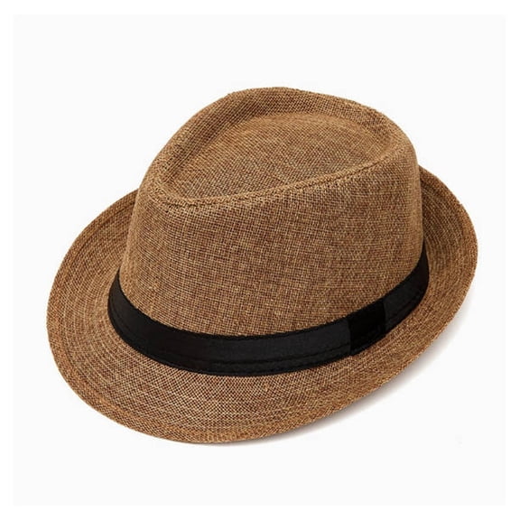 Packable Sun Hat Women Wide Brim Fedora Straw Uv Upf 80 Women Bucket Hat Summer Outdoor Tops Khaki One Size