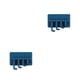 thumbnail image 3 of Colgador trasero sweethay para puerta montado en la pared gancho autoadhesivo Azul, 3 of 6