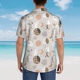 thumbnail image 6 of Xecao Rabbit In Space print Hawaiian shirt - a stylish short-sleeve button-down for men, perfect for casual beach and tropical outings., 6 of 9