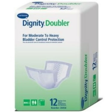 HARTMANN Incontinence Liner Dignity 24" Length Moderate Absorbency Polymer Unisex (#30058, Sold Per Pack)