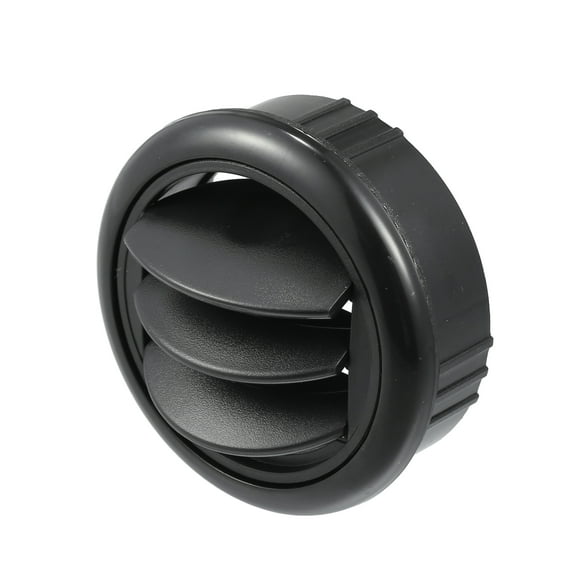Unique Bargains 87mm 75mm Round Black AC Air Condition Vent Outlet Universal for Bus Boat Yacht Caravan