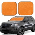 thumbnail image 1 of Saiise Orange Glitter2 for Foldable Car Sun Shades (2-Pack) Offer Sun Protection with an Easy-fold Design for Convenient Windshield Shading-Small, 1 of 6