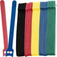 thumbnail image 1 of QUETO Lot de 100 Attaches-Câbles Rislan Réutilisables à Velcro 12*200 mm, 1 of 5