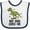 White and Navy, variant on Inktastic My Gigi Loves Me Grandson Dinosaur Boys Baby Bib