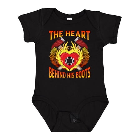 Inktastic Firefighter Wife Gift Idea Girls Baby Bodysuit