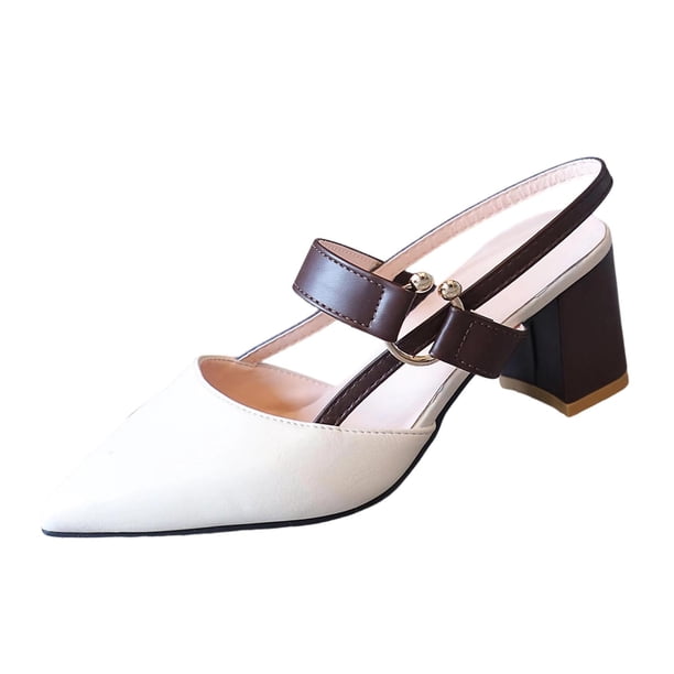 Vestidos de Verano de Tamaño Mayor de las Mujeres de Moda Y Casual Punta-Dedo de la Punta Hebilla Correa Tacón Aumento de la Altura Zapatos Primavera Y Estilo de Verano de Moda Cómodas Sandalias Al A