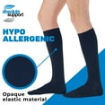 thumbnail image 6 of Made in USA Opaque Compression Socks by Absolute Support 20-30 mmHg Navy, Small, 6 of 10