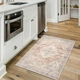 thumbnail image 6 of ReaLife Machine Washable Area Rug - Living Room Bedroom Bathroom Kitchen Entryway Office - Padded Crease Free Stain Resistant Premium - Boho Farmhouse Vintage- Lyle- Beige Ivory - 2'x 3', 6 of 7
