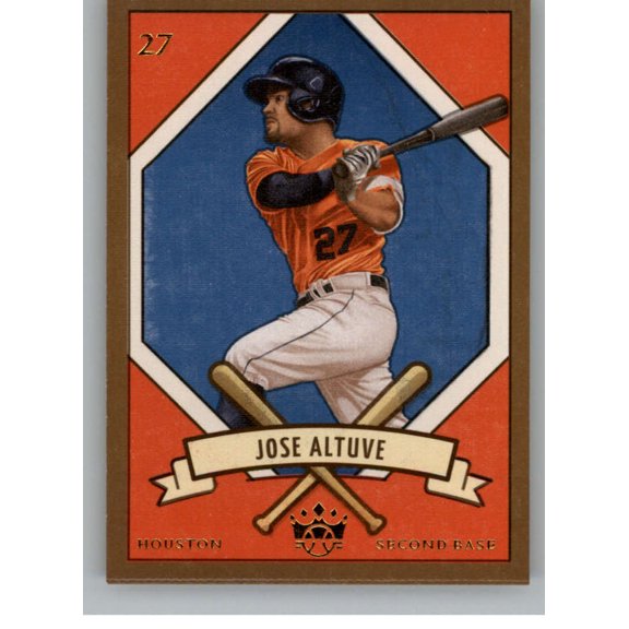 Collectible 2019 Diamond Kings DK 205 #21 Jose Altuve Houston Astros Baseball Trading Card
