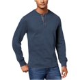 thumbnail image 2 of GH Bass & Co. Camiseta henley de jersey trenzado de carbono para hombre, azul, XXL G.H. Bass & Co. henley, 2 of 2