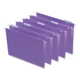 thumbnail image 3 of Universal UNV14120EE 1/5-Cut Tab Deluxe Bright Color Hanging File Folders - Letter Size, Violet (25/Box), 3 of 4