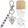 thumbnail image 1 of Llavero con ángel de la guarda, llavero con dije de ángel de plata, llavero con colgante de ángel, recuerdo de bautismo para mujeres y niñas, regalos para fiestas funerarias, 1 of 6