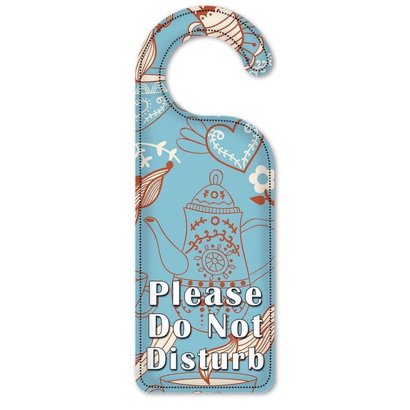 Do Not Disturb Door Knob Hanger Sign - Zen Coffee