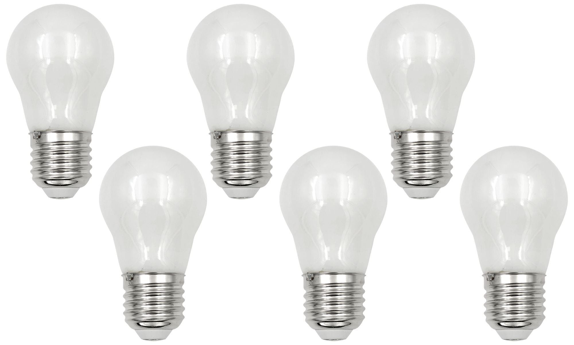 6-Pack 60W Equivalent Frosted 5W LED Standard A15 Bulbs Tesler 