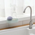 thumbnail image 3 of Billuyoard Jabonera de baño, soporte de caja de jabón de baño montado en la pared con gancho, estante de almacenamiento de esponja, plástico para Juegos de accesorios de baño Verde Billuyoard HA003097-01, 3 of 6