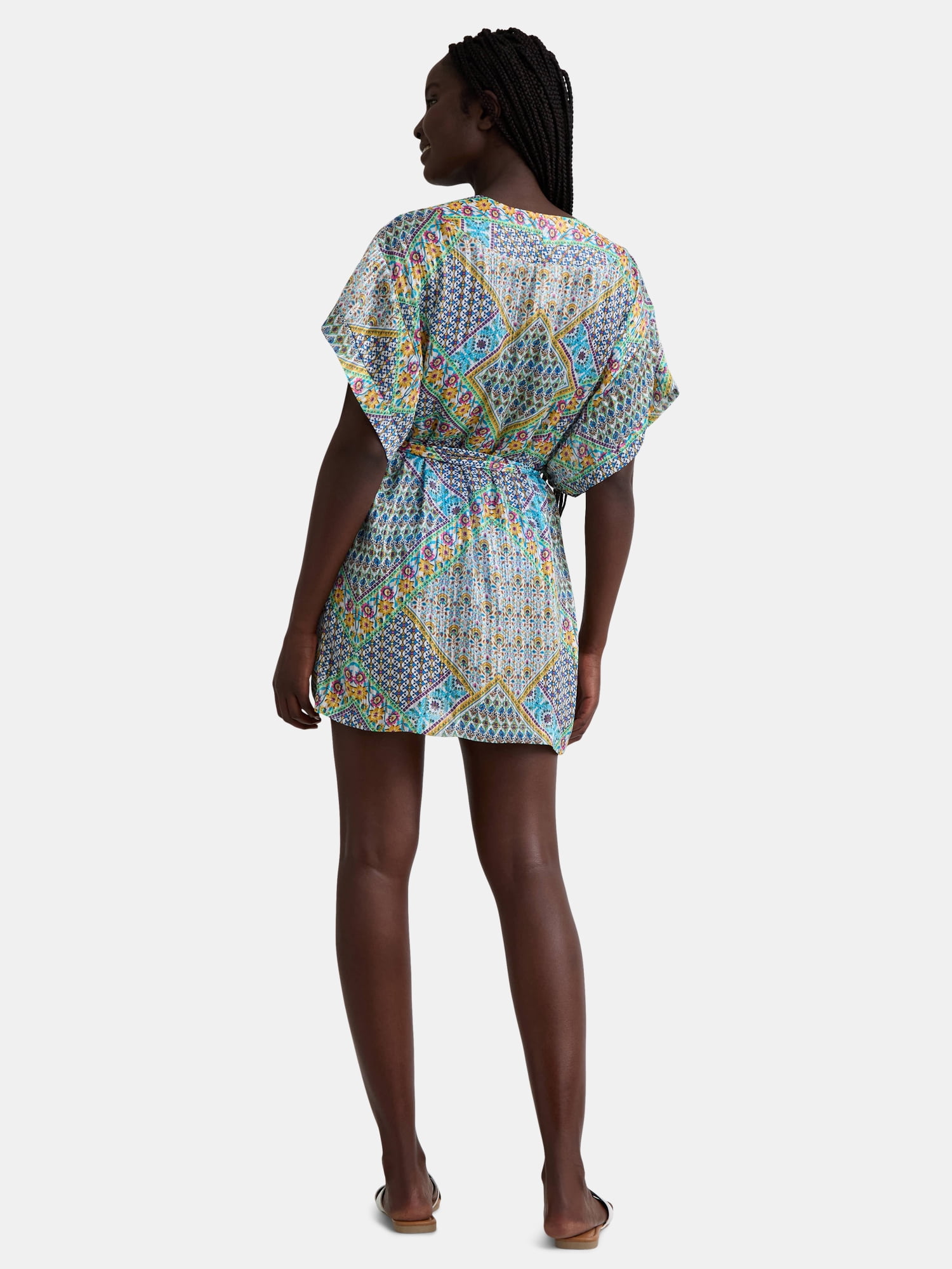 Jessica Simpson Women's Lurex Kimono Robe Swim Coverup, Sizes XS-XXL