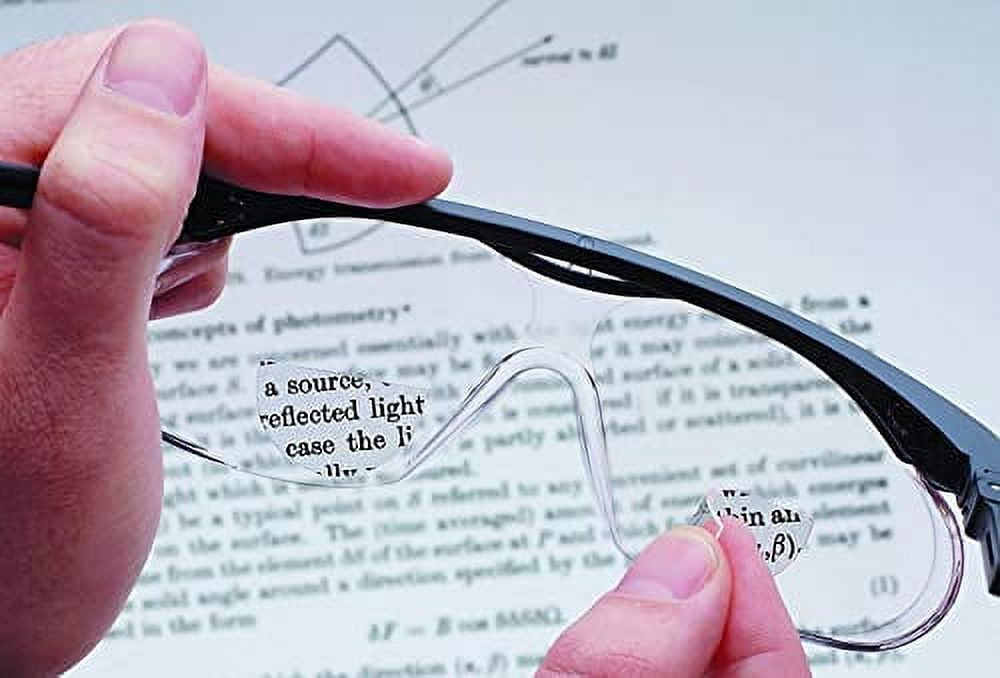 Hydrotac OPTX 20/20 Stick On Magnification Reusable Bifocal Lenses - +2.50 Diopter (Pack of 2)