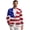 American Flag Pattern, variant on Teal Leopard Print Men's Suit Jacket, Single Button Mens Blazer Suit Jacket One Button Polyester Suit Jackets for Men for Summer
